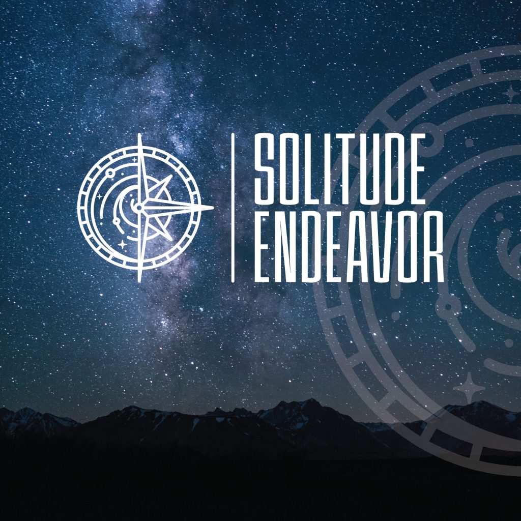 Solitude Endeavor Logo on a Starry Background